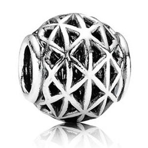 Authentic Pandora Retired Serendipity Openwork S925 Ale Charm